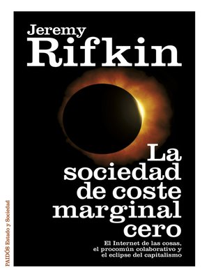 cover image of La sociedad de coste marginal cero